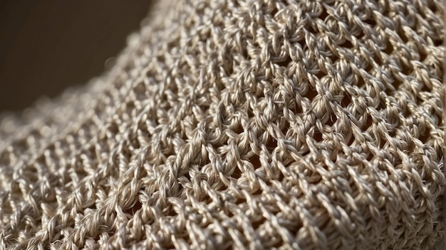 closeup texture of twisted natural fiber rope