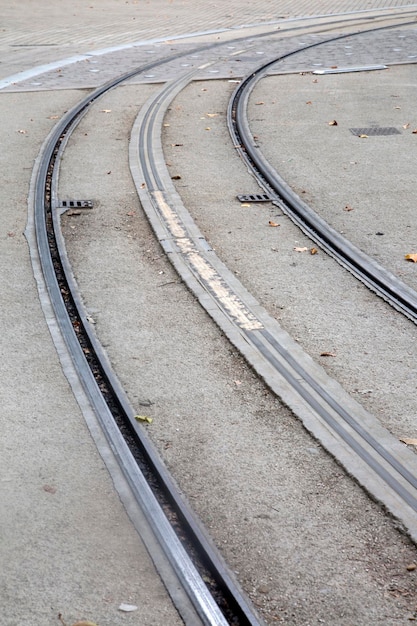 Closeup of Tram Track, Bordeaux, France