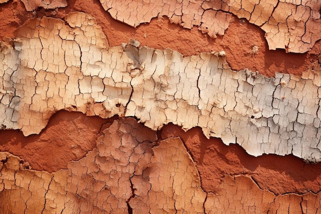 Close-up di una corteccia di albero circondata
