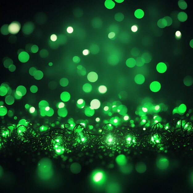 Closeup unfocused lights in the shape of circles of colors outdoors wallpaper of light green color