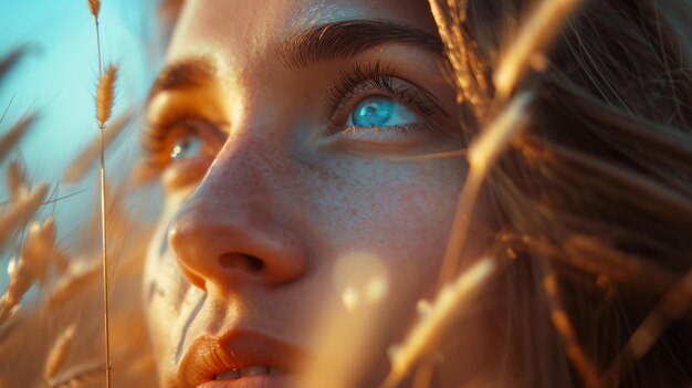 Foto closeup van vrouw met bril wereldfotografie dag