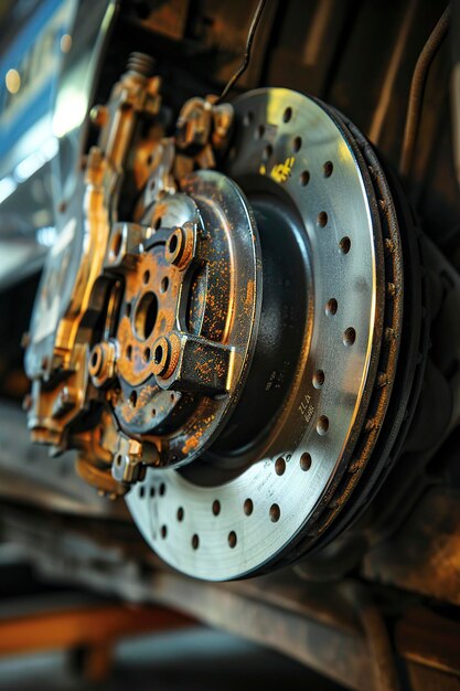 CloseUp of Vehicle Brake