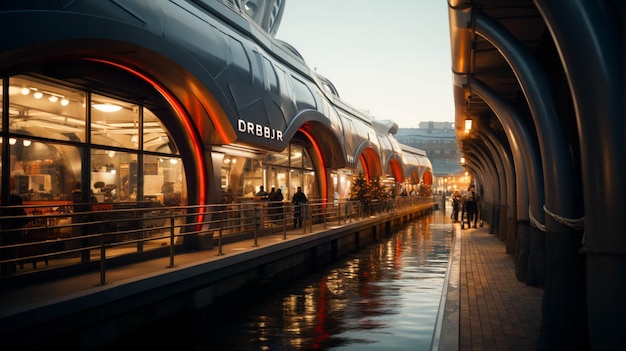 Closeup view of Bur Dubai Abra Station