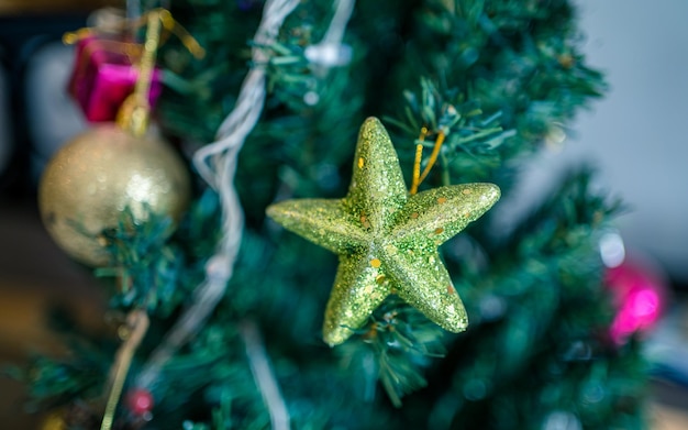 Closeup view of Christmas decoration vibes