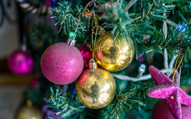 Premium Photo | Closeup view of christmas decoration vibes