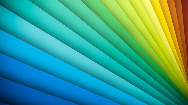 Closeup view of coloured rainbow paper