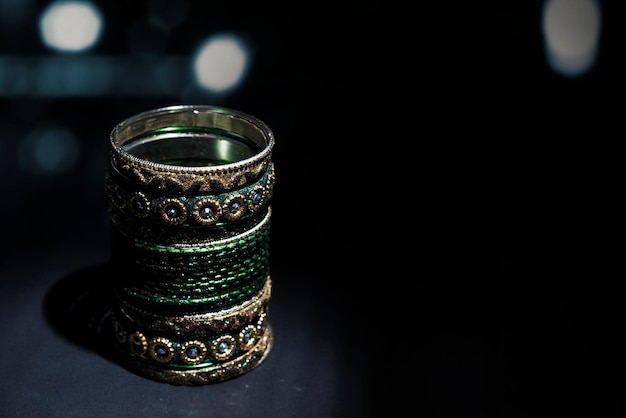 Closeup view of the indian bracelet