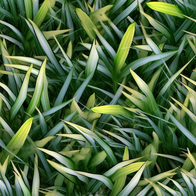 closeup view of a lawn