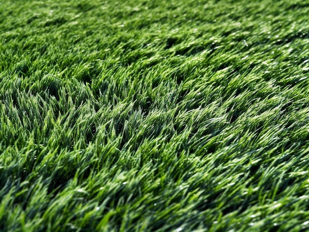 closeup view of a lawn