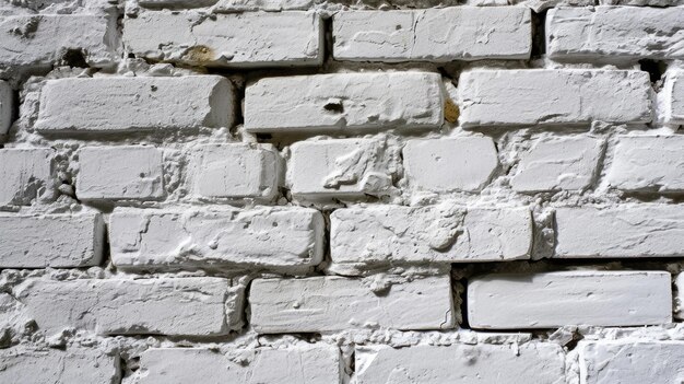 CloseUp View of White Brick Wall