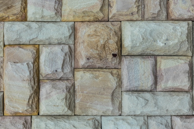 Closeup wall stone pattern texture brown color