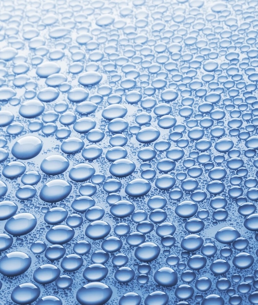 Closeup of water drops