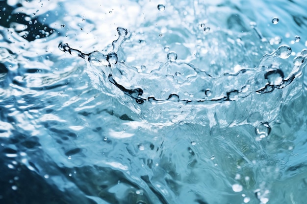 Closeup of a water splash background