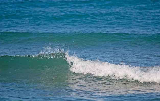 Closeup of a wave in Sardinia