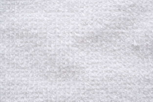 Photo closeup white cotton towel texture abstract background