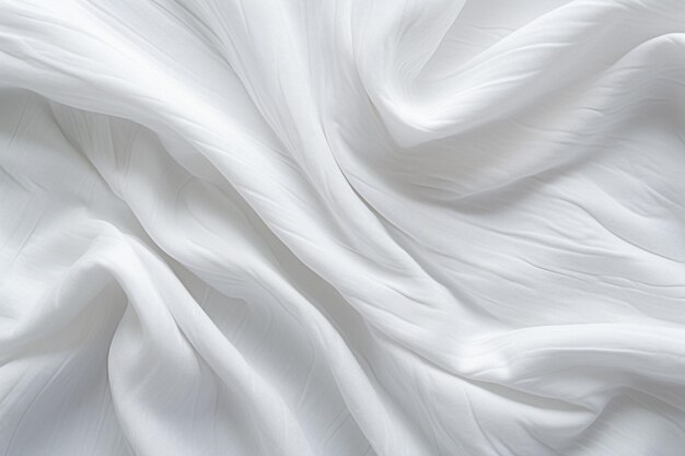 Closeup of white fabric texture background