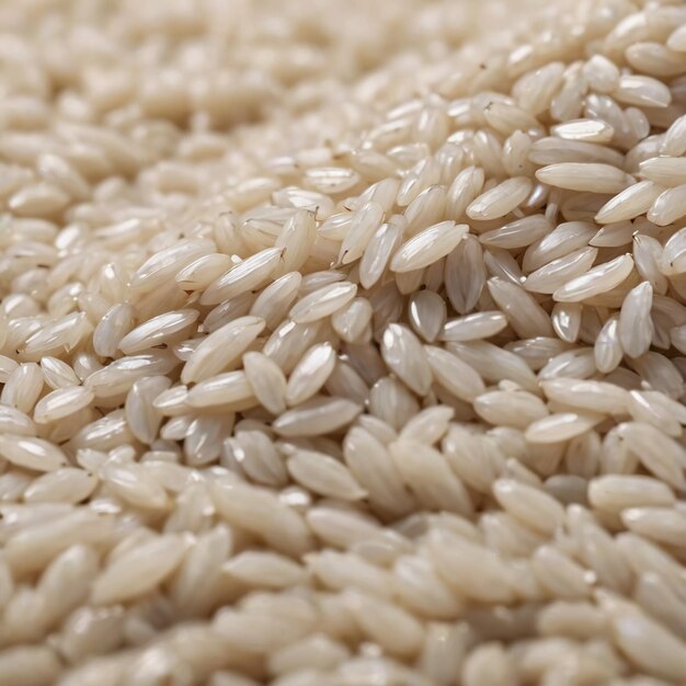 Closeup of white rice