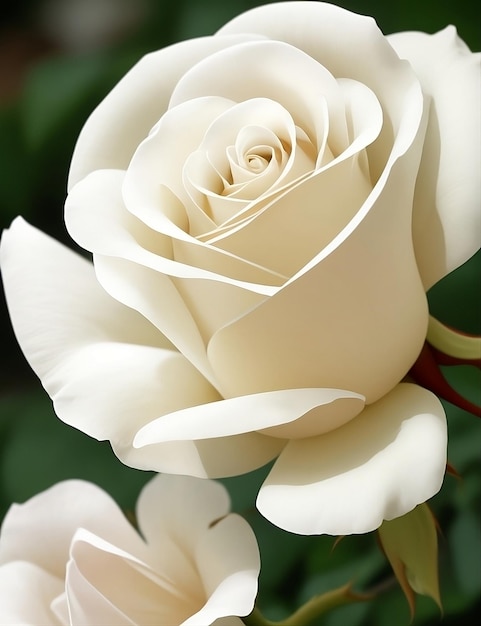 крупный план белой розы