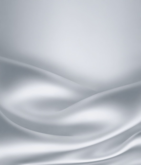 Closeup of white satin fabric as background