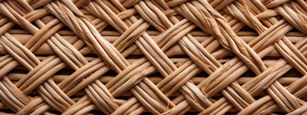 closeup of wicker material texture