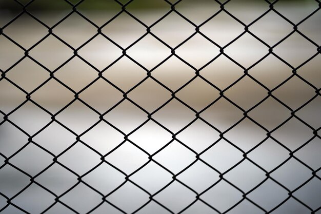 closeup of wire mesh used as a cage or fence