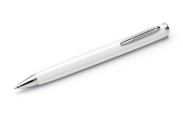 Фото Деревянная ручка вблизи на белом фоне