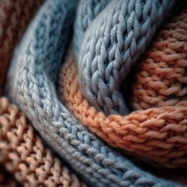 Closeup of Woolen Scarf