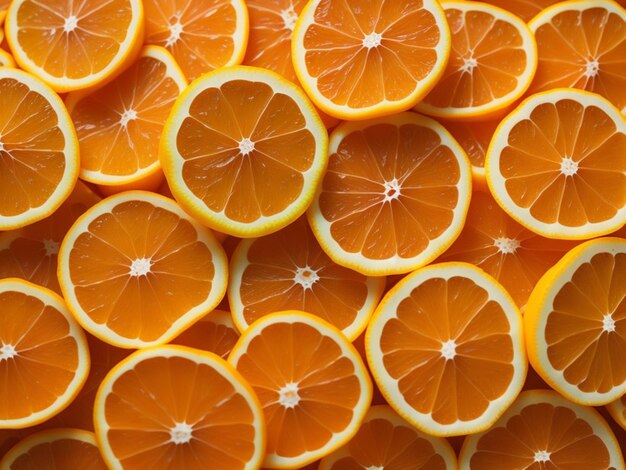 Photo closeuptexture of citrus fruit slices