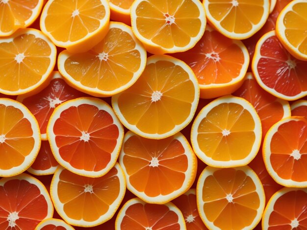 Closeuptexture of citrus fruit slices