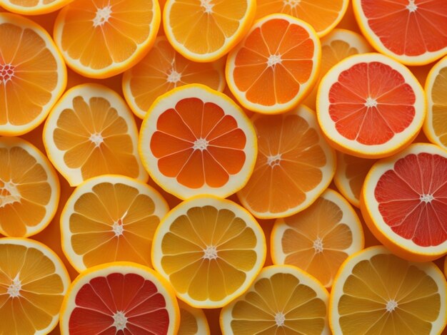 Closeuptexture of citrus fruit slices