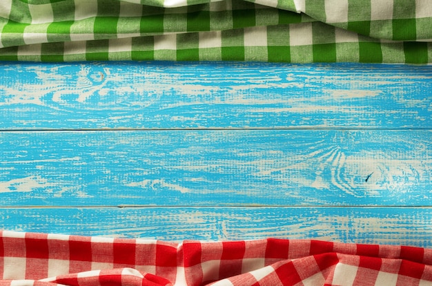 Cloth napkin on wooden  