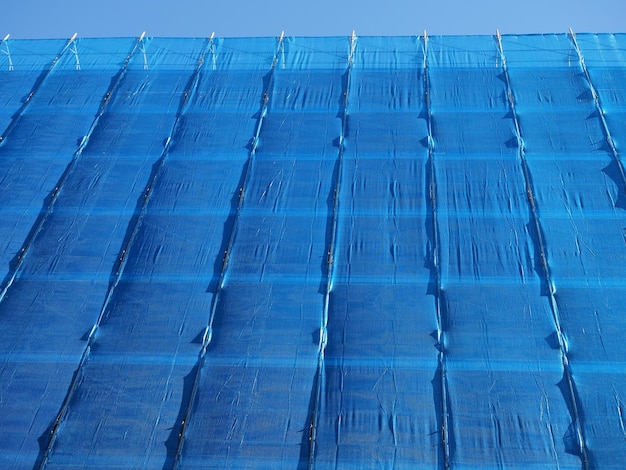 Cloth on scaffolding