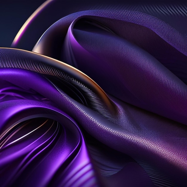 Cloth waves fabric sleek texture of natural cotton silk or wool geometric and flowing background