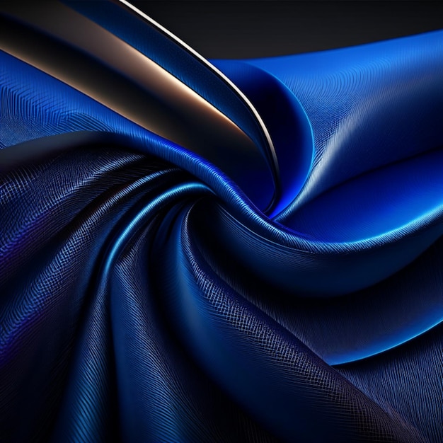 写真 布の波の生地の滑らかな質感の天然綿シルクまたはウールの幾何学的で流れる背景