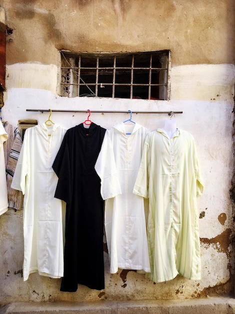 Photo clothes drying on clothesline