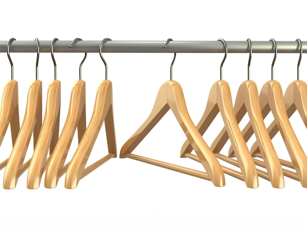 Photo clothes hangers. 3d