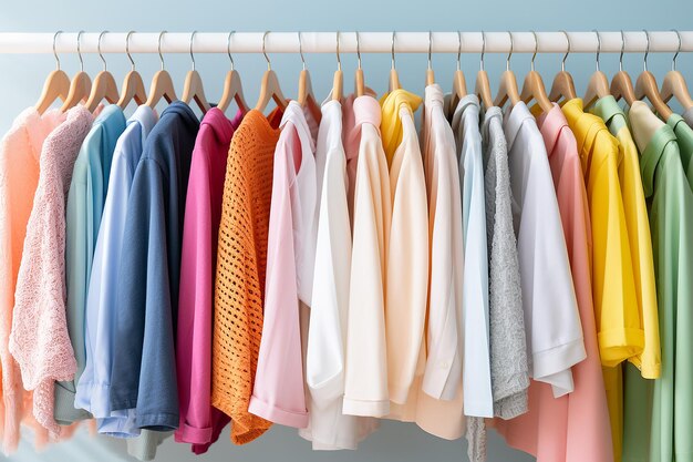 clothes hanging on a hanger in a store or in a dressing roomshoppingdiscounts