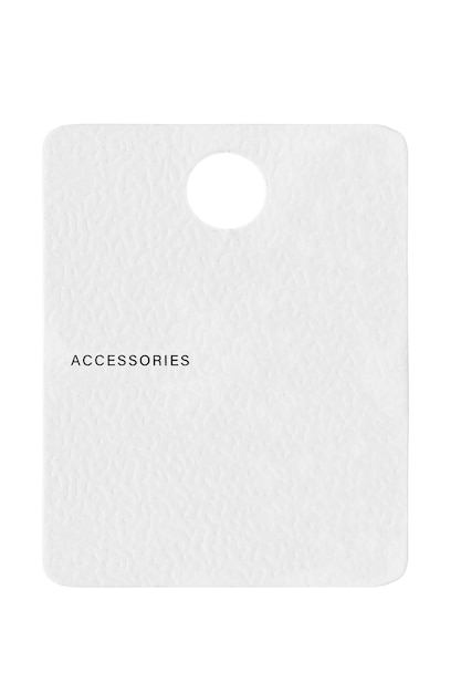 Clothes label isolated