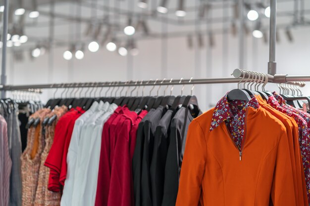 Clothes line in glasses shop at shopping department store for shopping