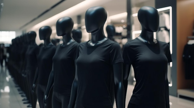 Clothes on a mannequins Generative Ai