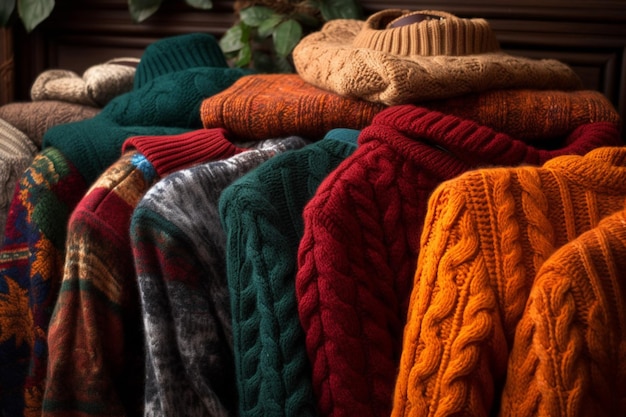 Clothes sweaters woolen autumn