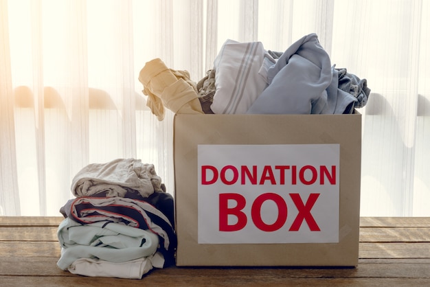 Clothing donation box