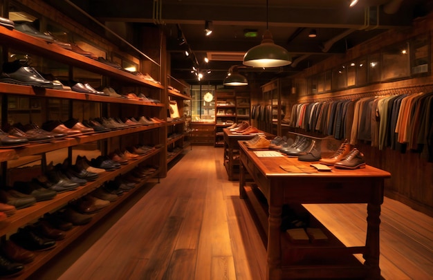 Clothing and shoe showroom