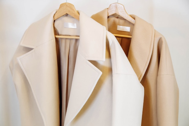 Clothing store Colorful cashmere coats