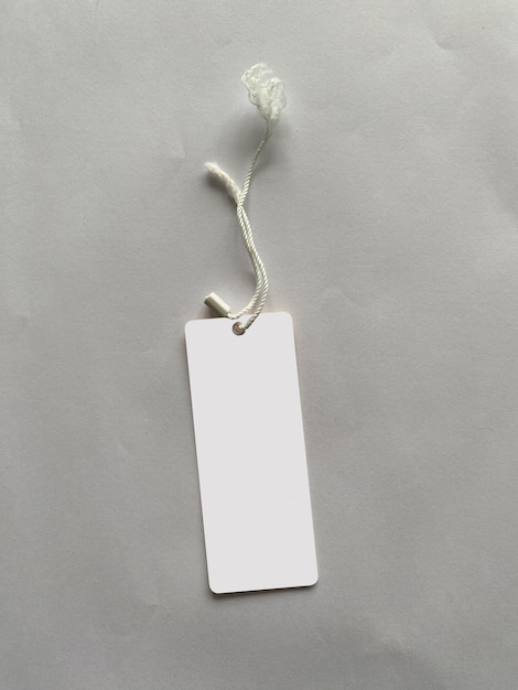 A clothing tag on a white background Layout for your design