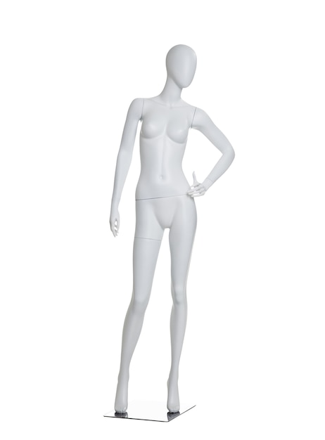 Photo clothing women mannequin isolated on the white isolated on white background