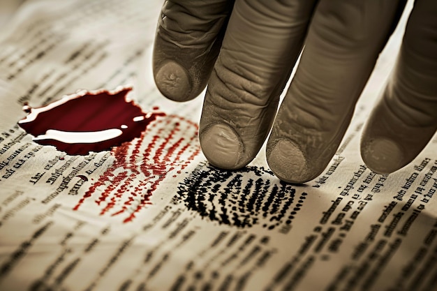 Photo clotted chronicles forensic blood analysis