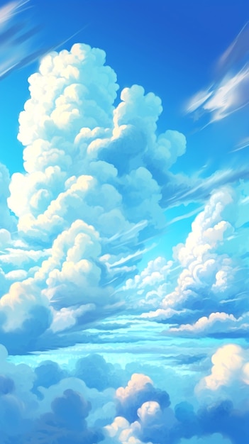 空を背景にした雲