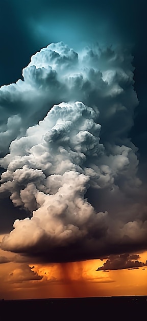 cloud against the backdrop of the sky