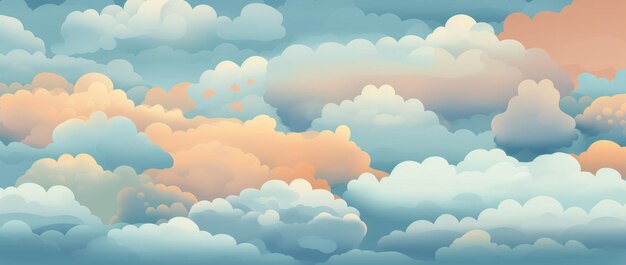 cloud autumn pattern background